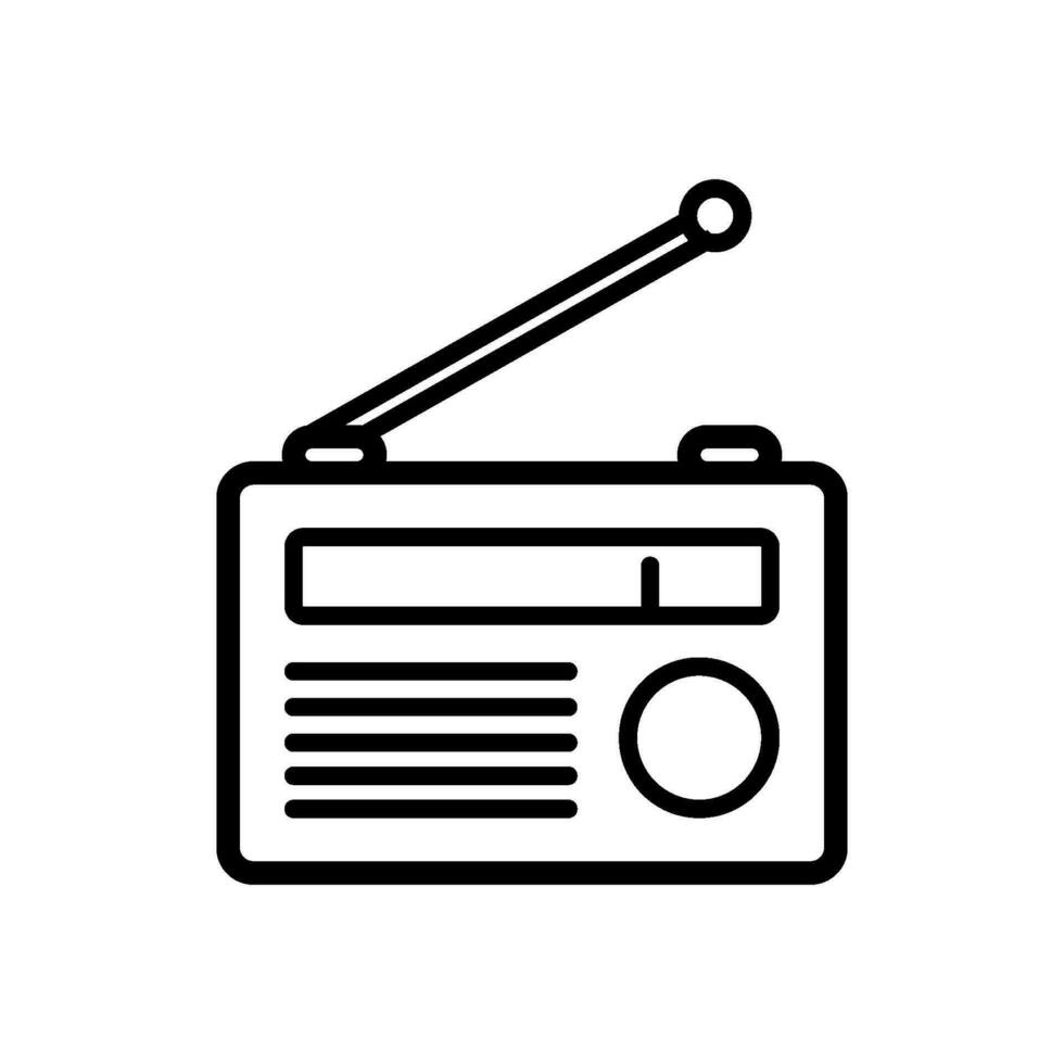 radio icon design vector tempate