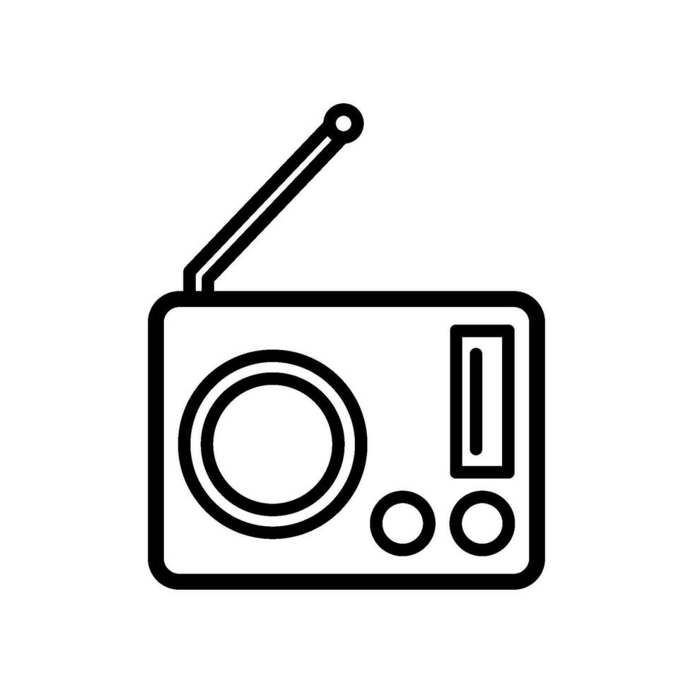 radio icon design vector tempate