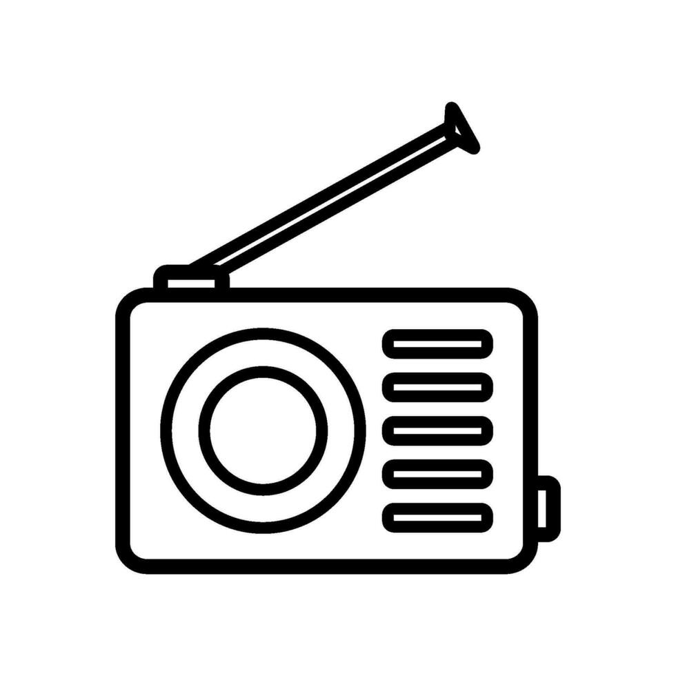 radio icon design vector tempate
