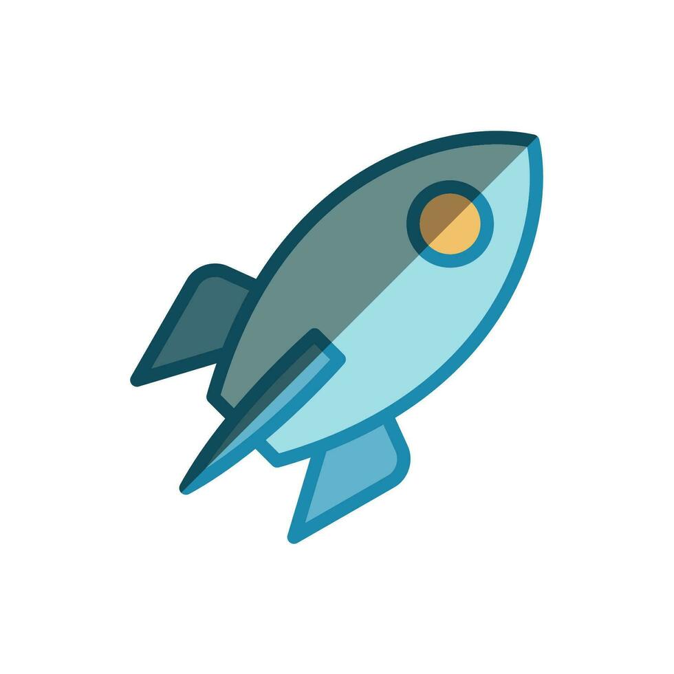 rocket icon design vector