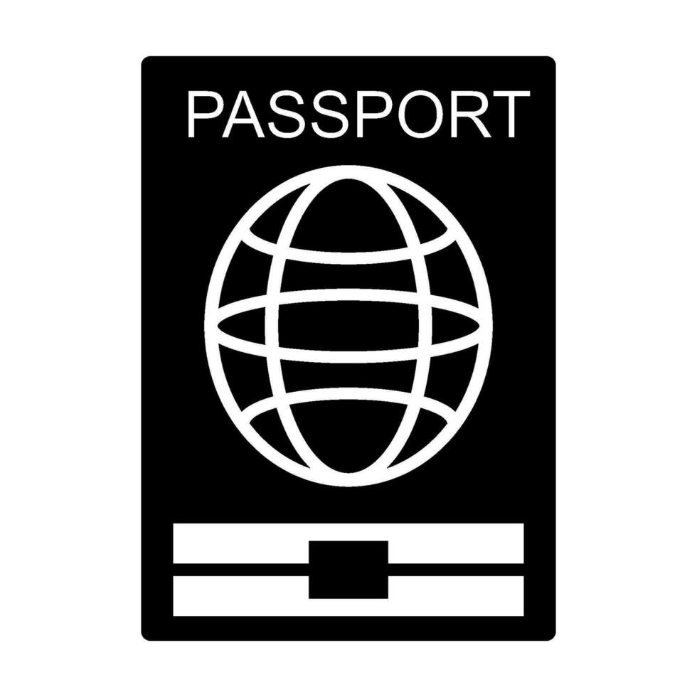 pasaporte icono diseño vector