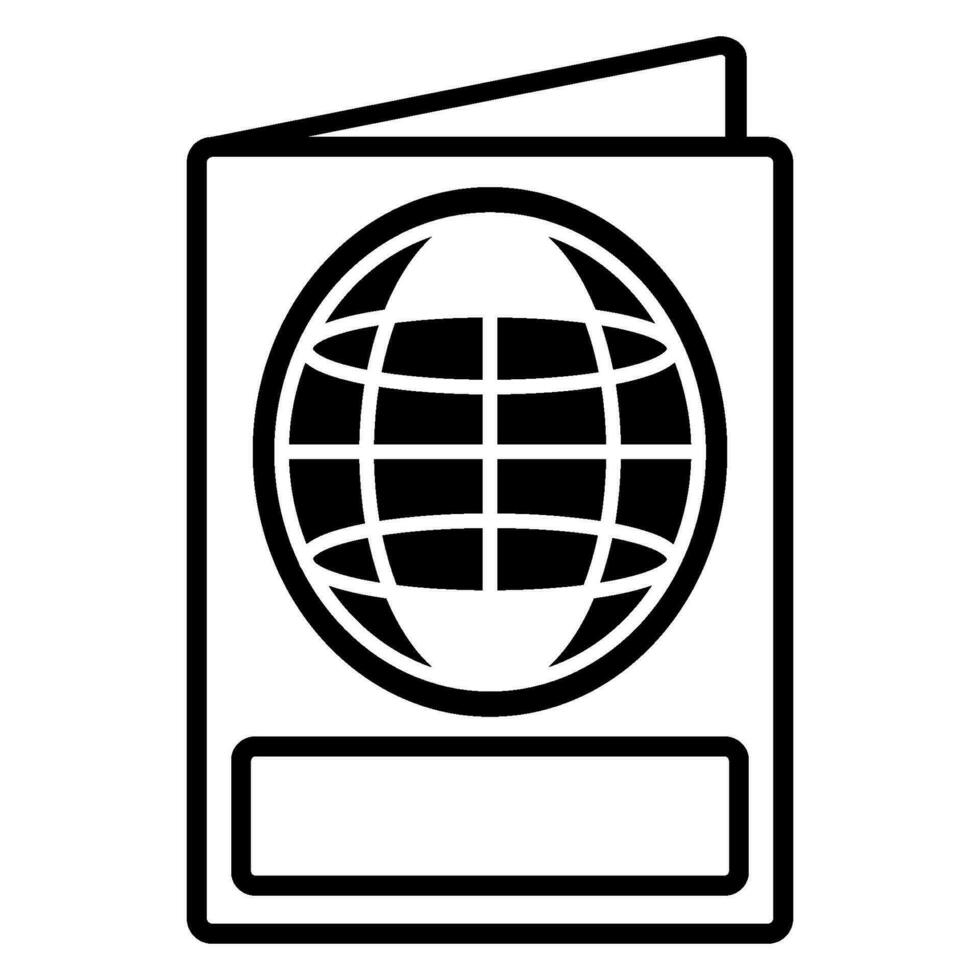 pasaporte icono diseño vector