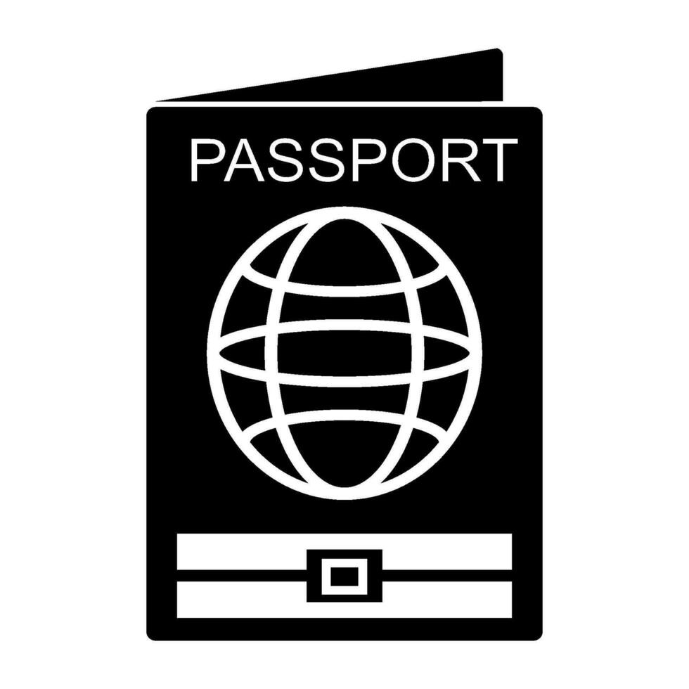 passport icon design vector