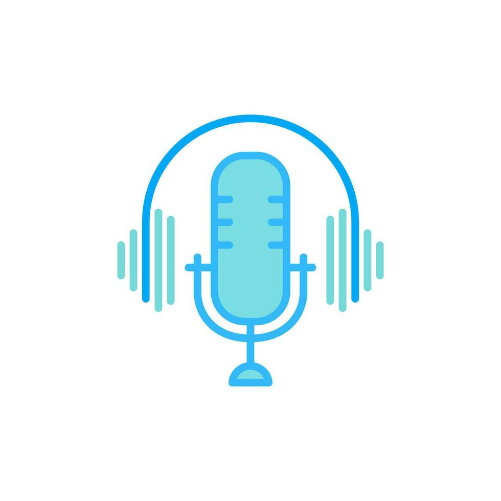 podcast icono diseño vector modelo