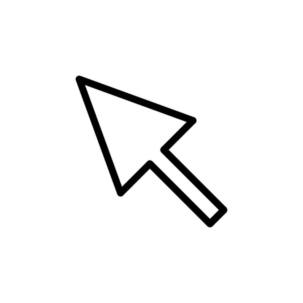 puntero flecha icono diseño vector