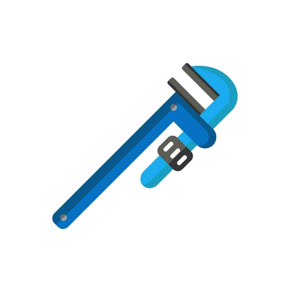 pipe wrench icon design vector