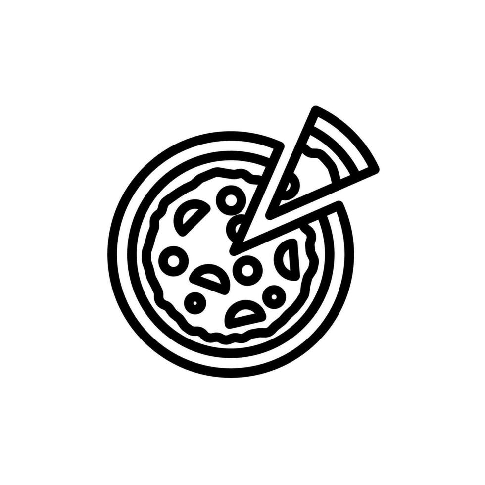 pizza icon design vector