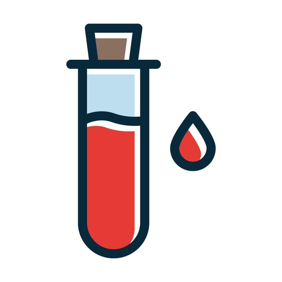 Blood Test Vector Thick Line Filled Colors Icon For Personal And Commercial  Use. 31393514 Vector Art at Vecteezy
