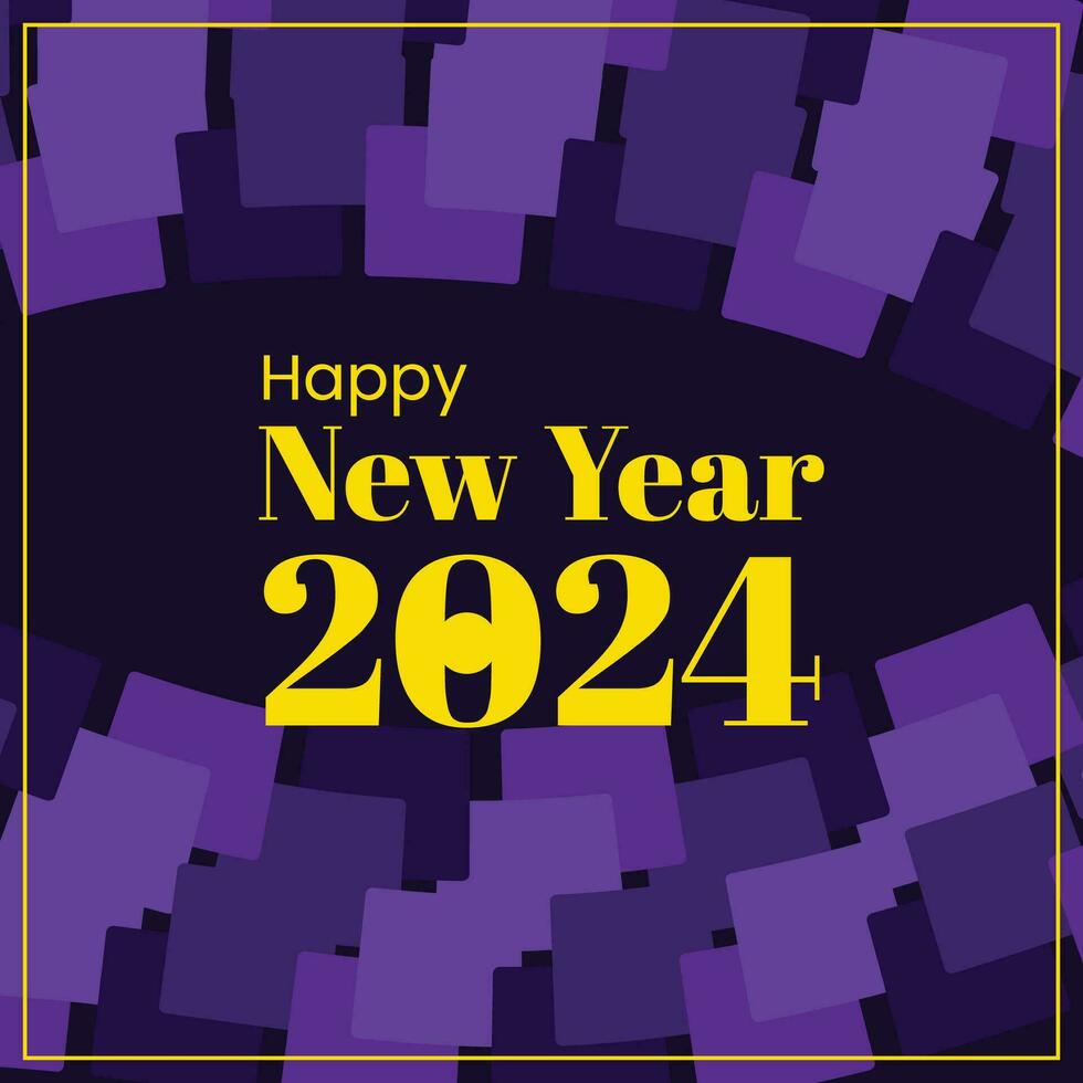 vector contento nuevo año 2024 resumen antecedentes plano diseño