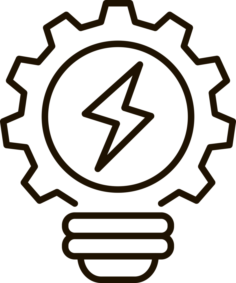 energia eficiência linha ícone ilustração png