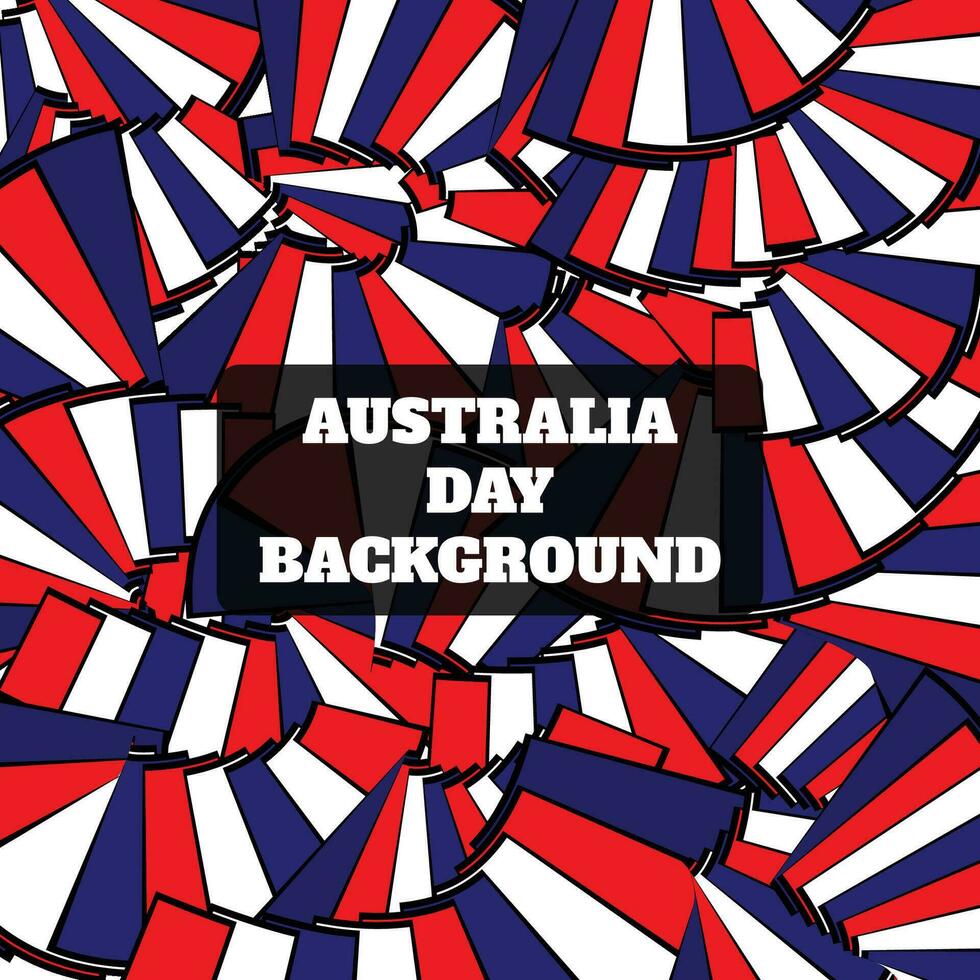 vector Australia Day Abstract Background Flat Design