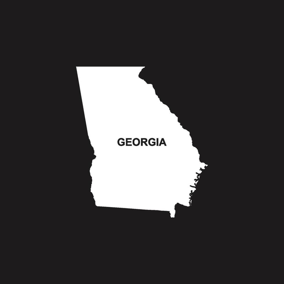 Georgia map icon vector