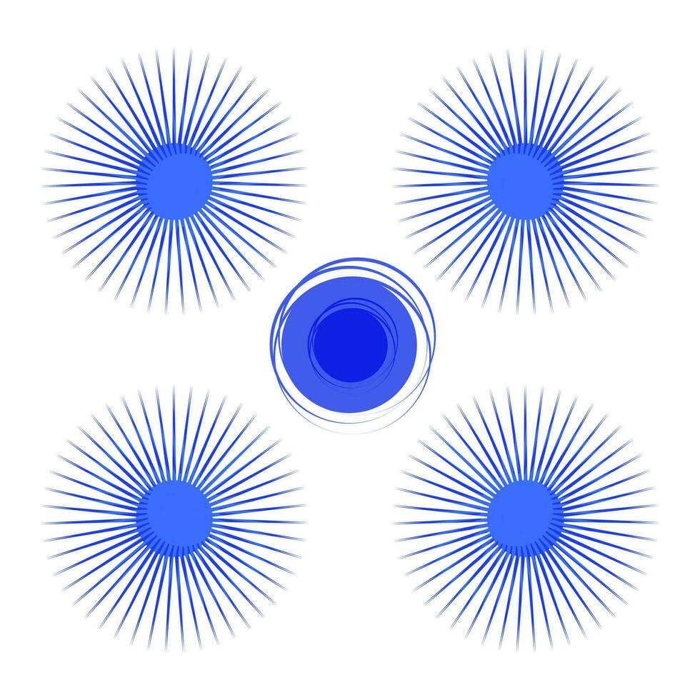 Vector Spiral circle shape on line dynamic abstract square vector background