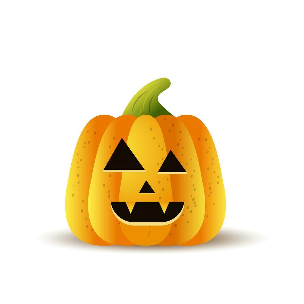 Halloween cartoon pumpkin vector