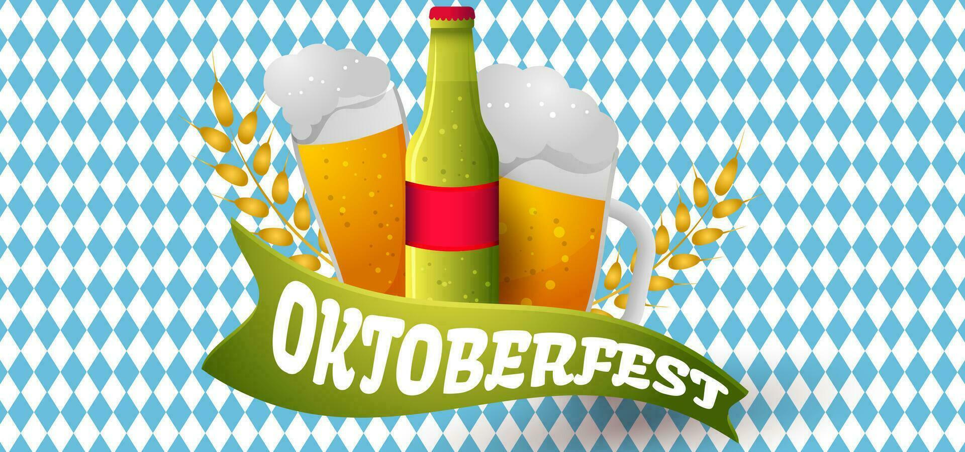 oktoberfest germani festival illustration vector