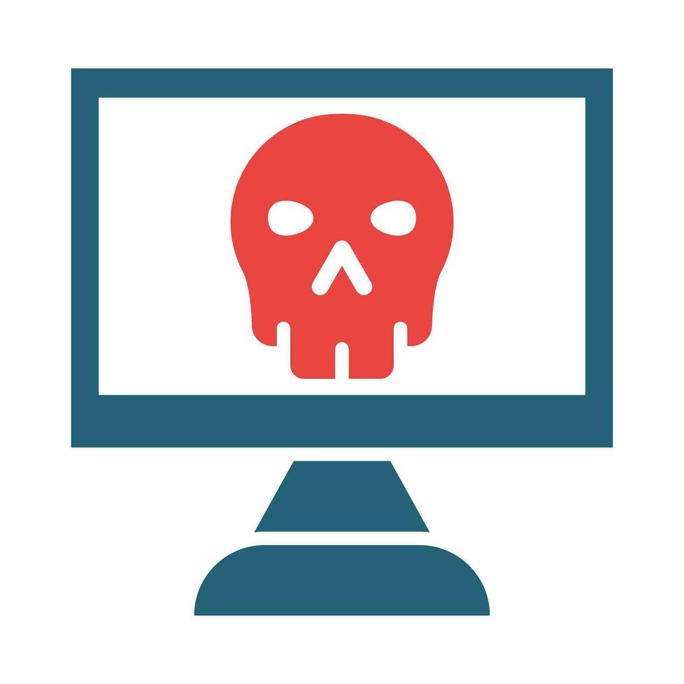 Game Over Vector Glyph Two Color Icon For Personal And Commercial Use.