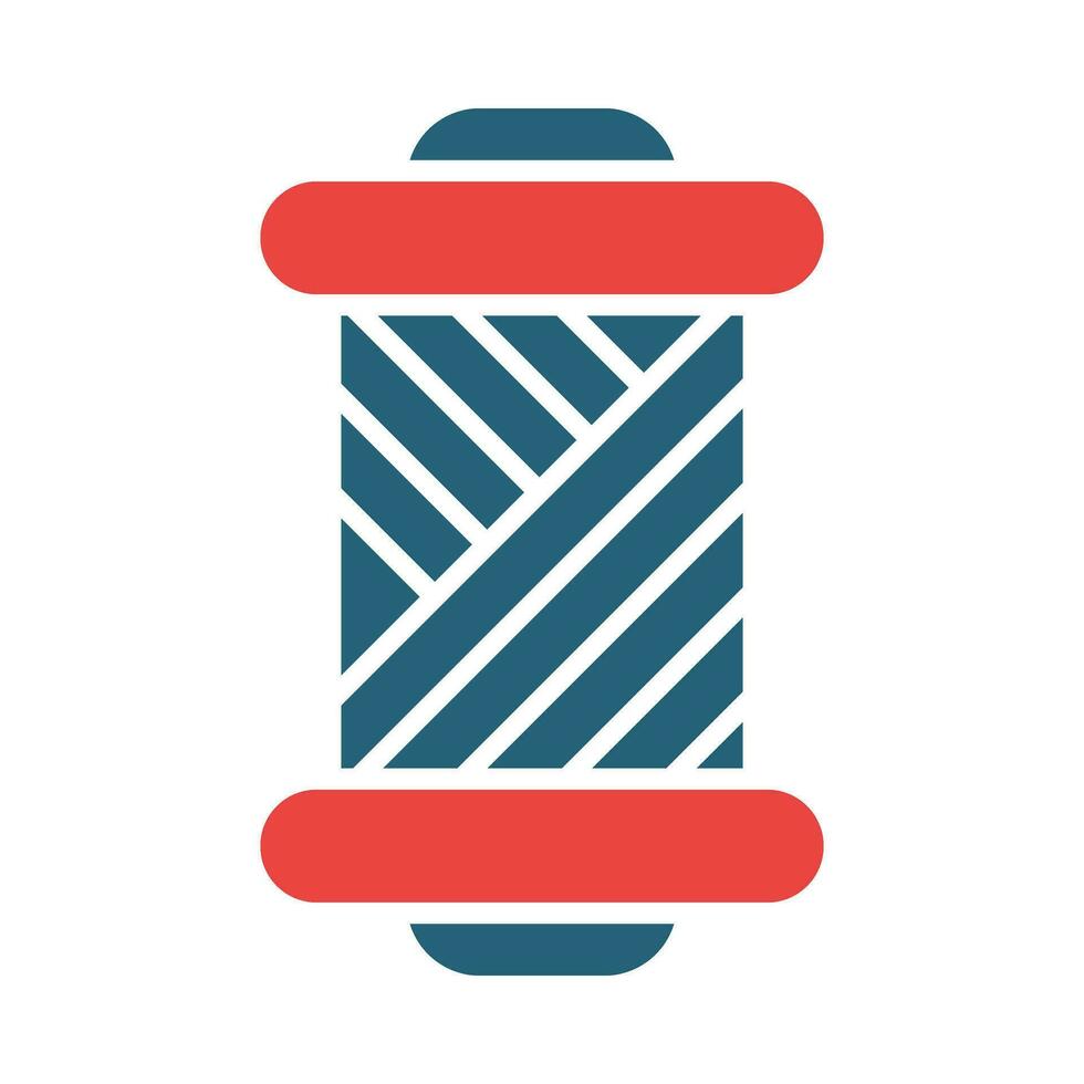 Spool Vector Glyph Two Color Icon For Personal And Commercial Use.