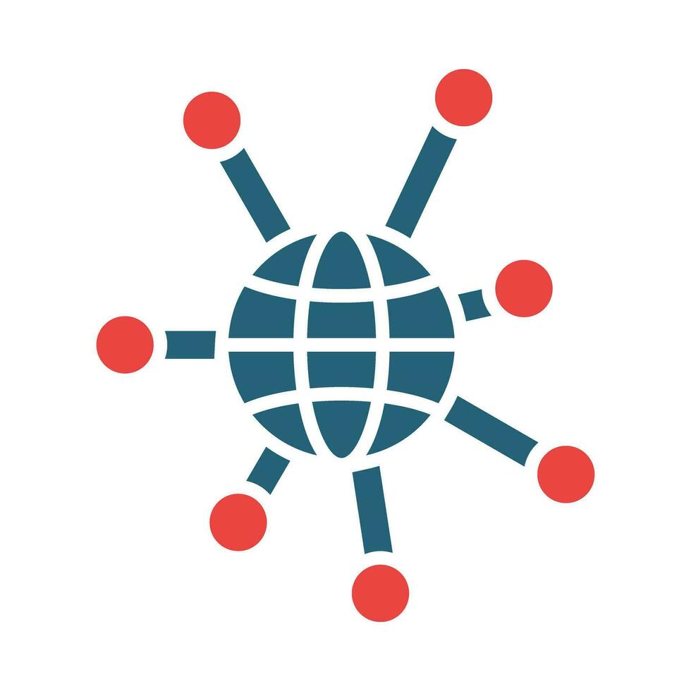 Collaboration Vector Glyph Two Color Icon For Personal And Commercial Use.