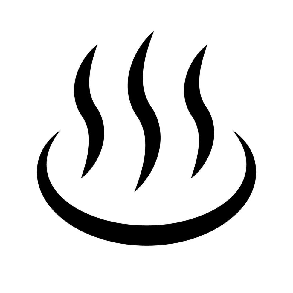 Simple hot spring icon. Onsen. Vector. vector