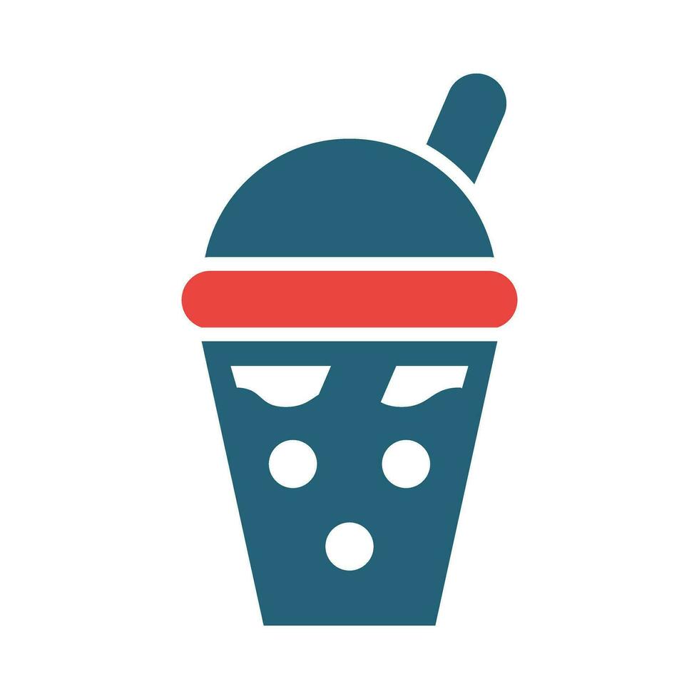 Smoothie Vector Glyph Two Color Icon For Personal And Commercial Use.