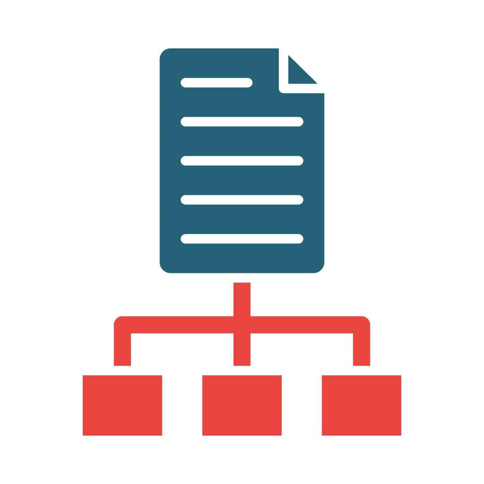 Workflow Vector Glyph Two Color Icon For Personal And Commercial Use.