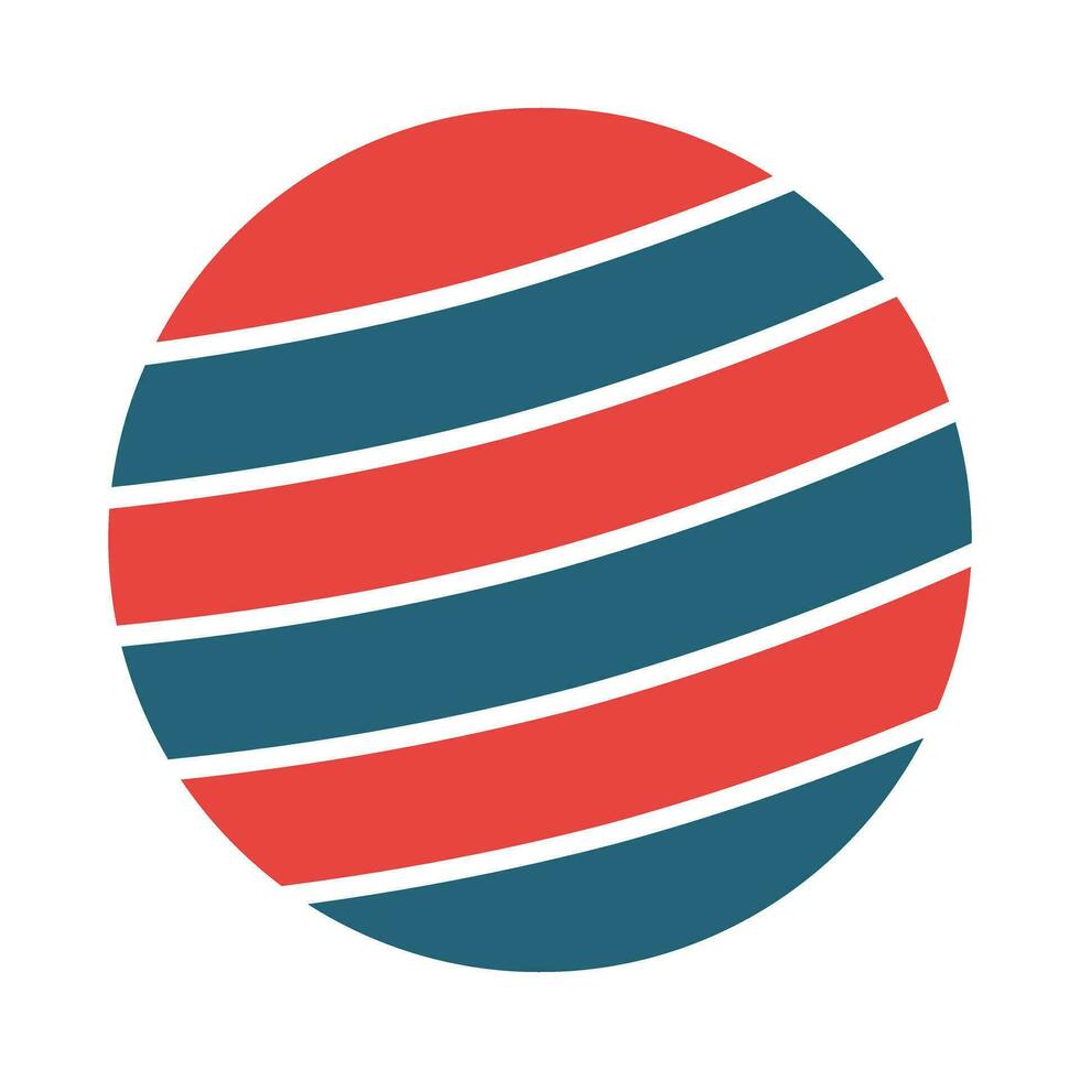 Yoga Ball Vector Glyph Two Color Icon For Personal And Commercial Use.