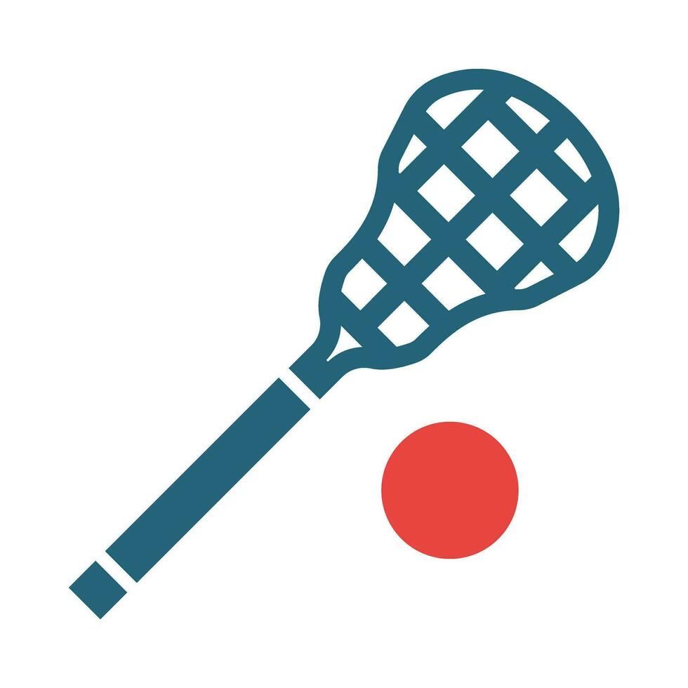 lacrosse vector glifo dos color icono para personal y comercial usar.