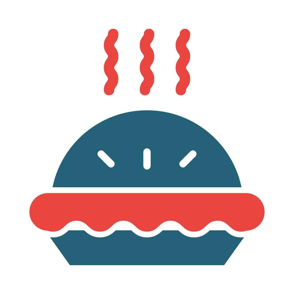 Pie Vector Glyph Two Color Icon For Personal And Commercial Use.