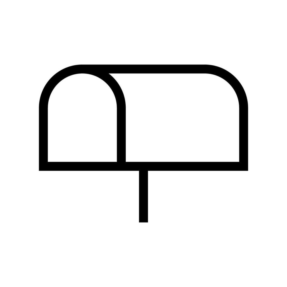 Simple mailbox icon. Post box. Vector. vector