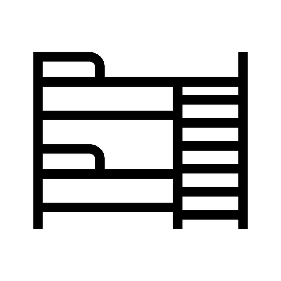 Bunk bed icon. Hostel bed. Vector. vector