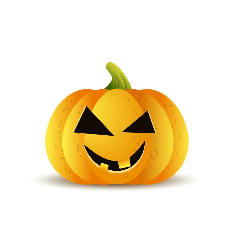 Halloween cartoon pumpkin vector