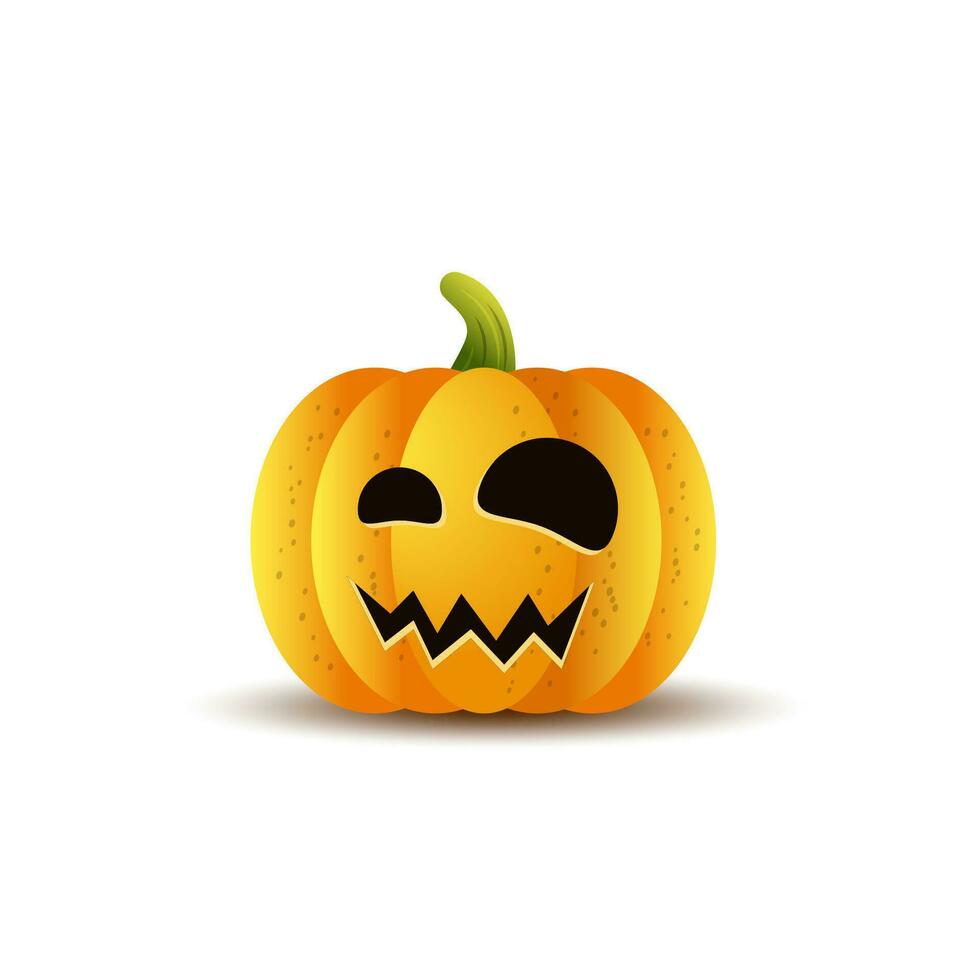 Halloween cartoon pumpkin vector