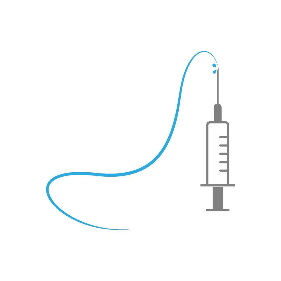 Syringe icon design vector