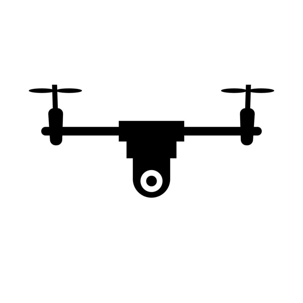 Simple drone silhouette icon. Vector. vector