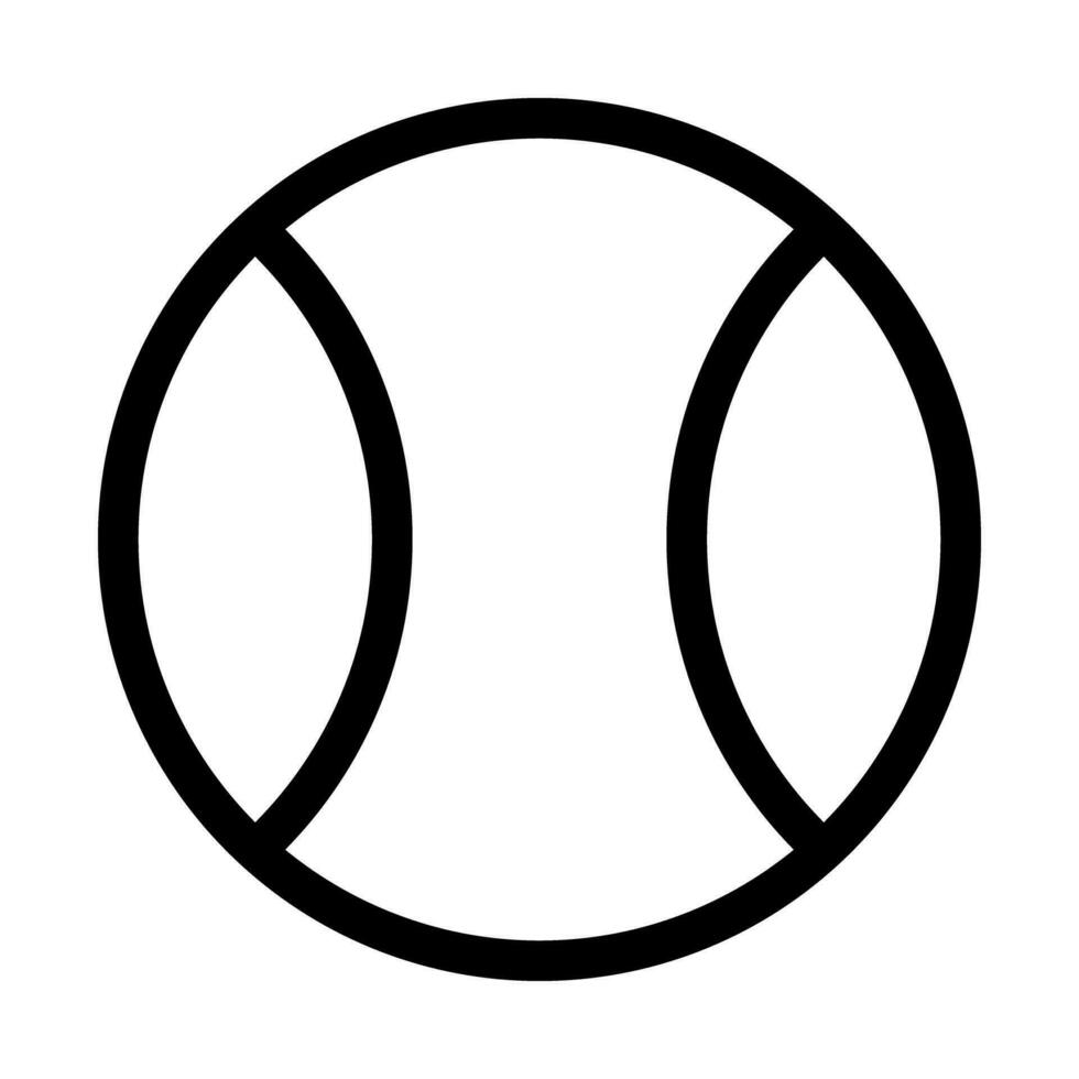sencillo béisbol pelota icono. vector. vector