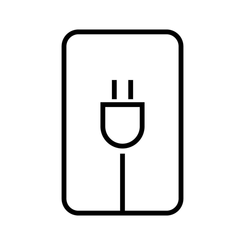 Smartphone charging icon. Outlet icon while charging. Vector. vector