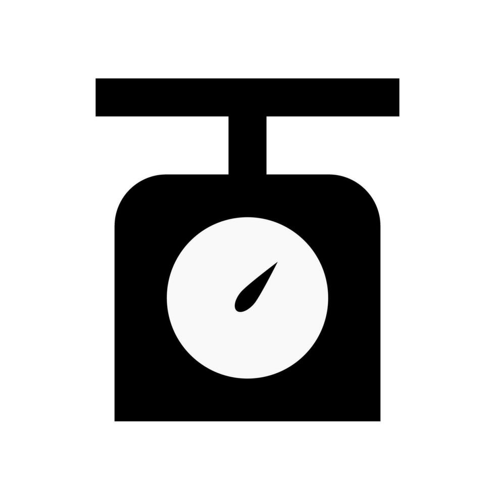 Weighing scale silhouette icon. Measurement of weight. Vector. vector