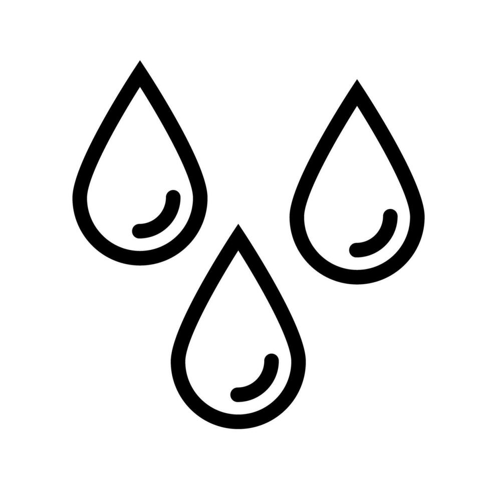 Water drop icon. Moisture or water. Sweat and impatience. Vector. vector