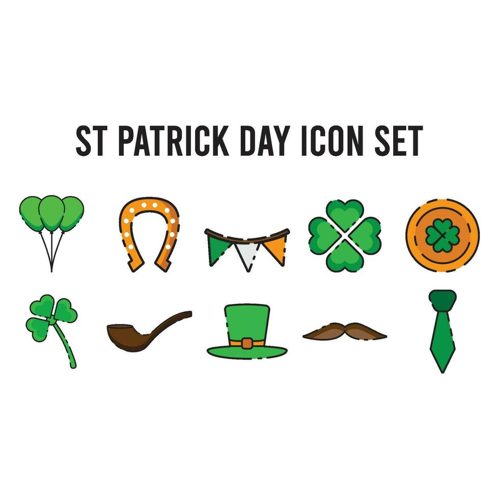 st patrick day icon vector