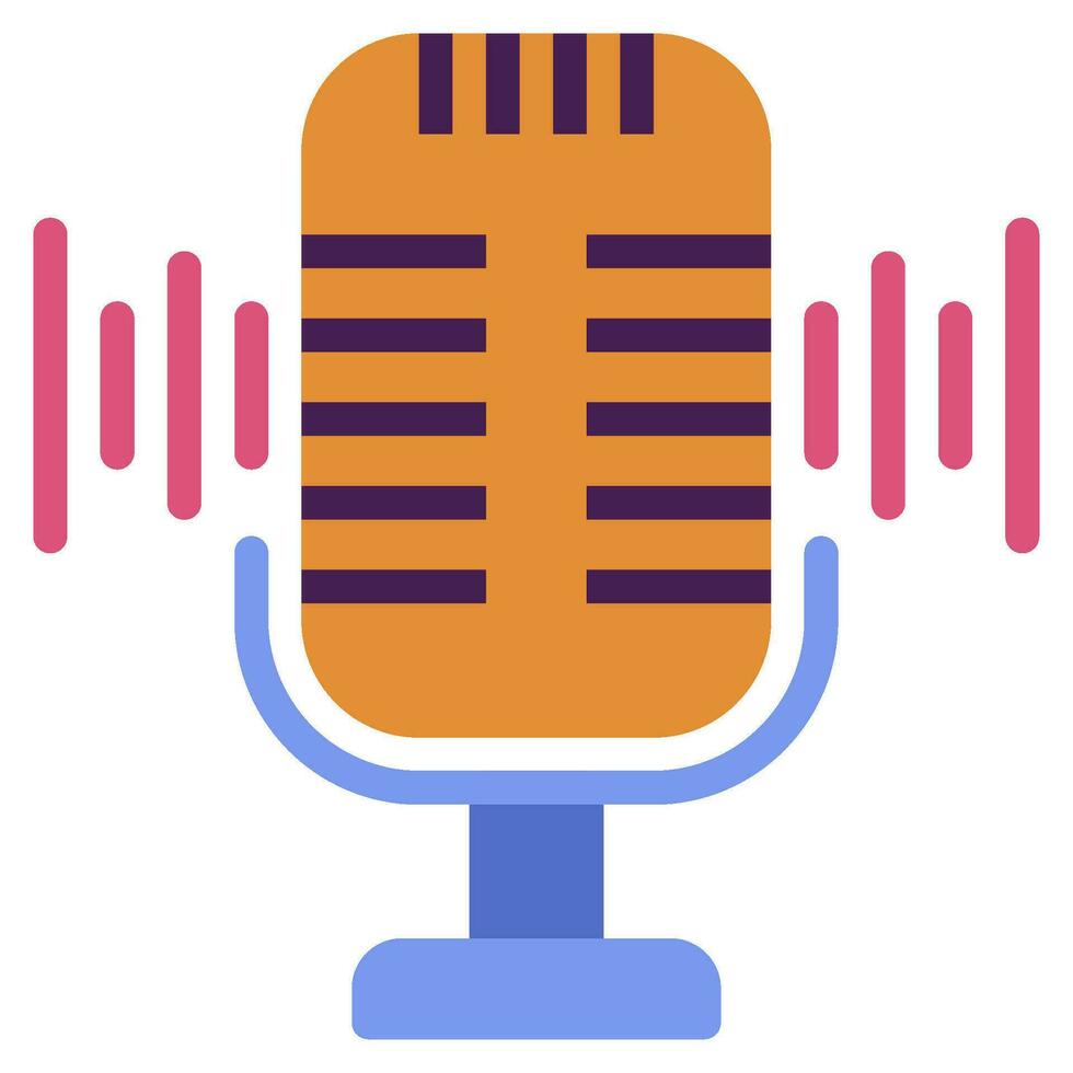 voice recorder icon illustration for web app, etc vector