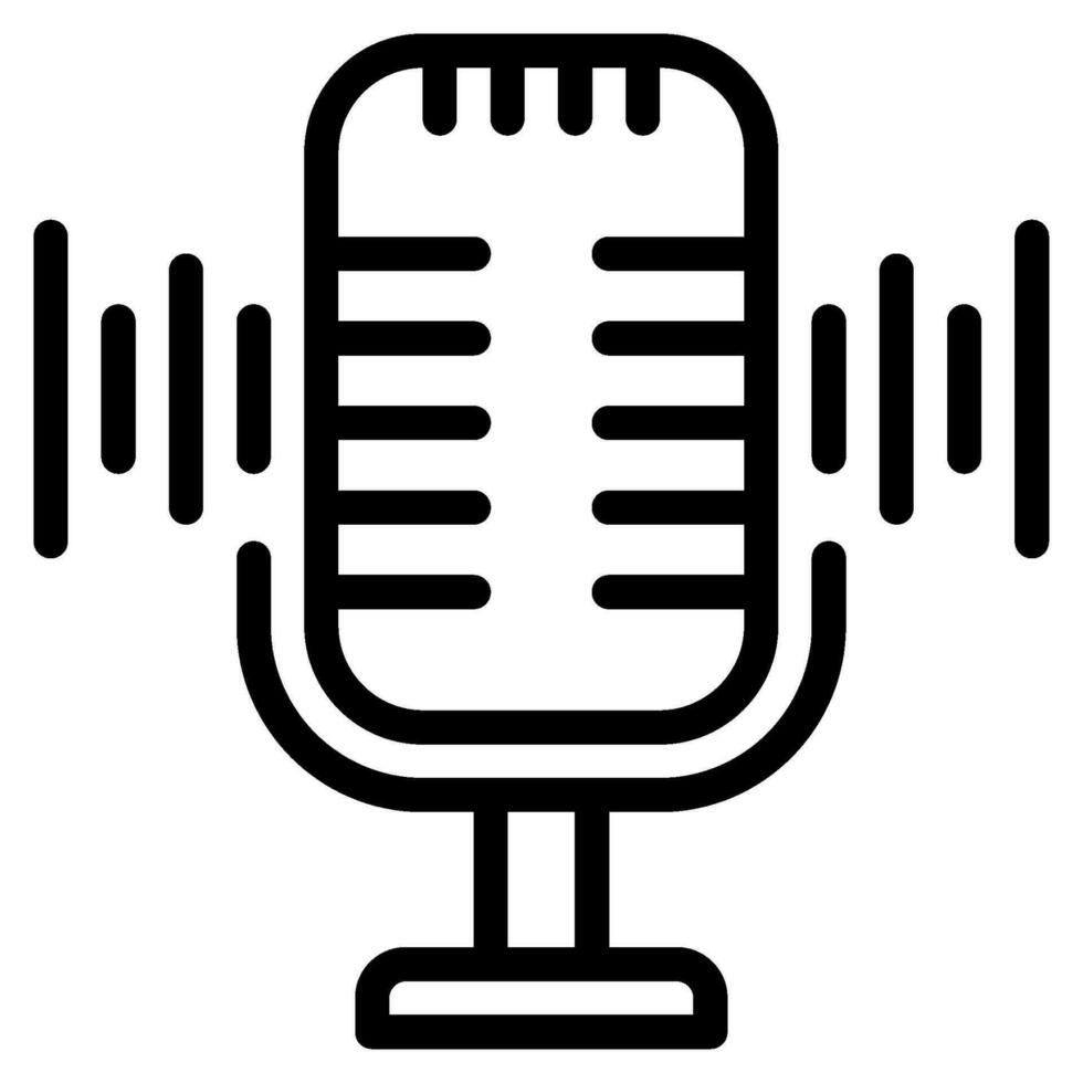 voice recorder icon illustration for web app, etc vector