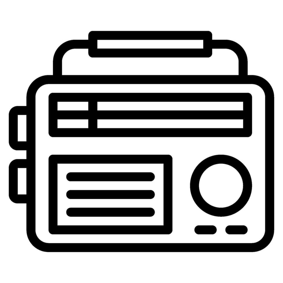 radio station icon illustration for web app, etc vector