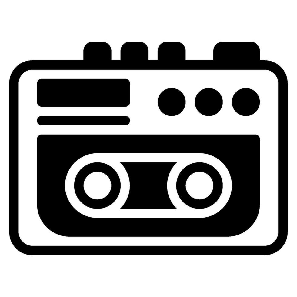 walkman icono ilustración para web aplicación, etc vector