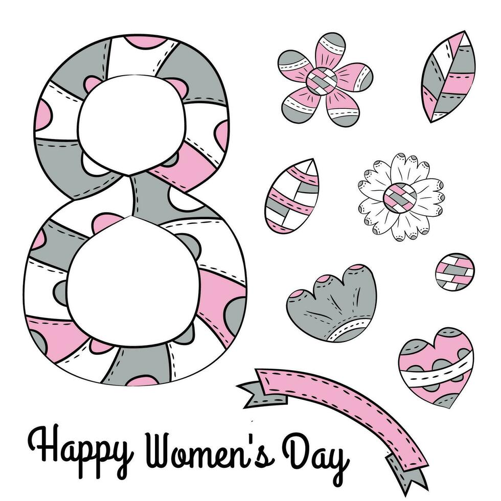 World womens day vector illustration