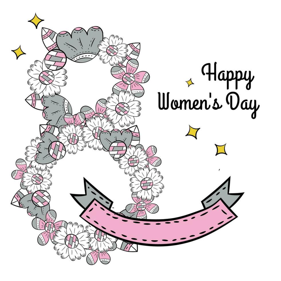 World womens day vector illustration