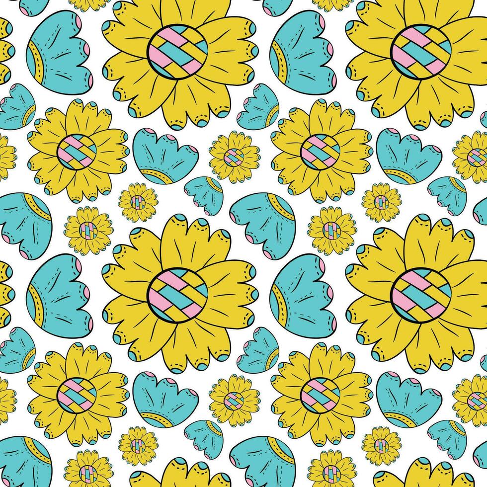 Spring vector seamless pattern