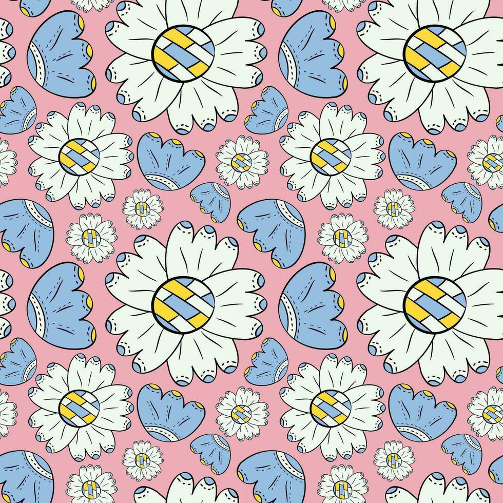 Spring vector seamless pattern