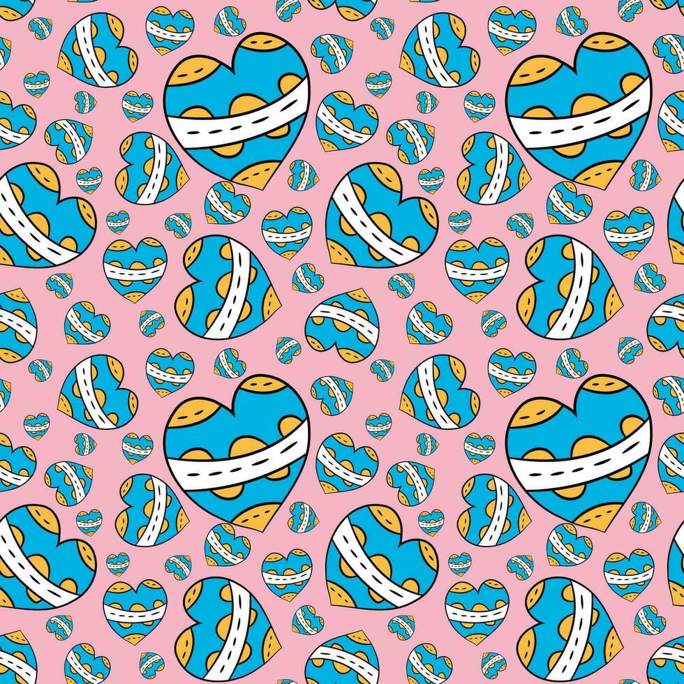 Spring vector seamless pattern