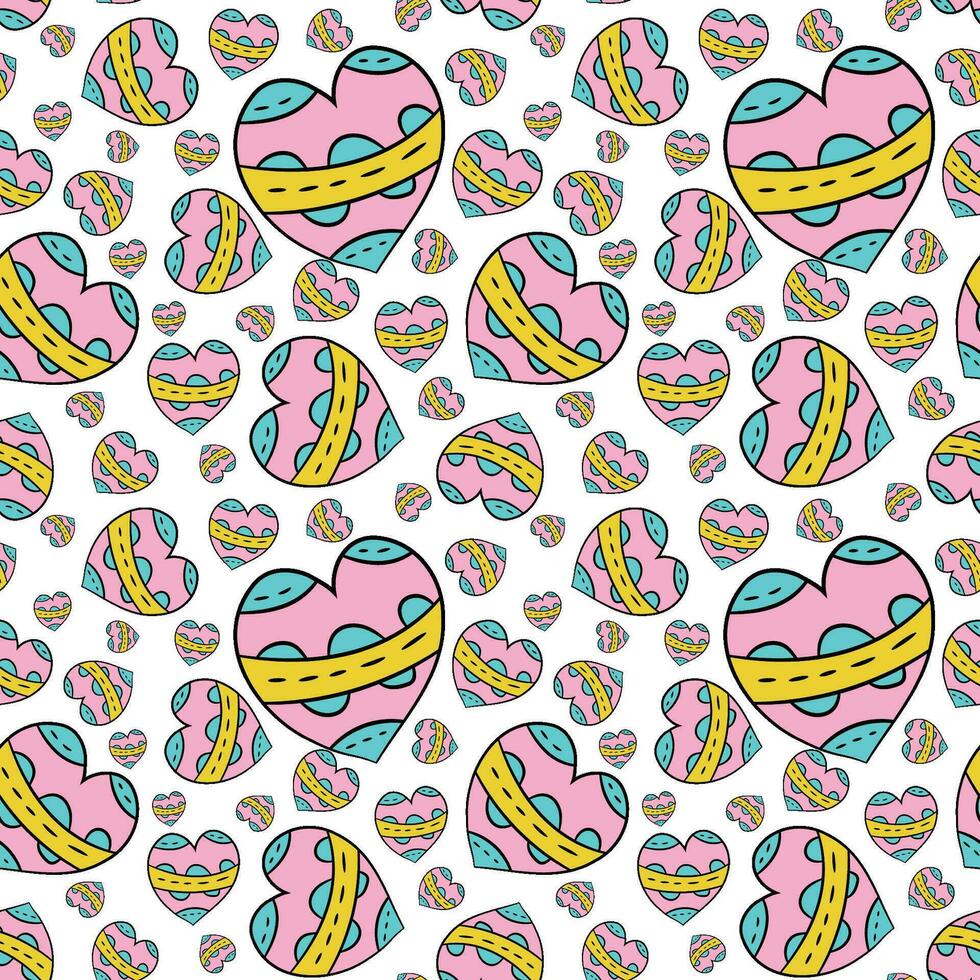 Spring vector seamless pattern