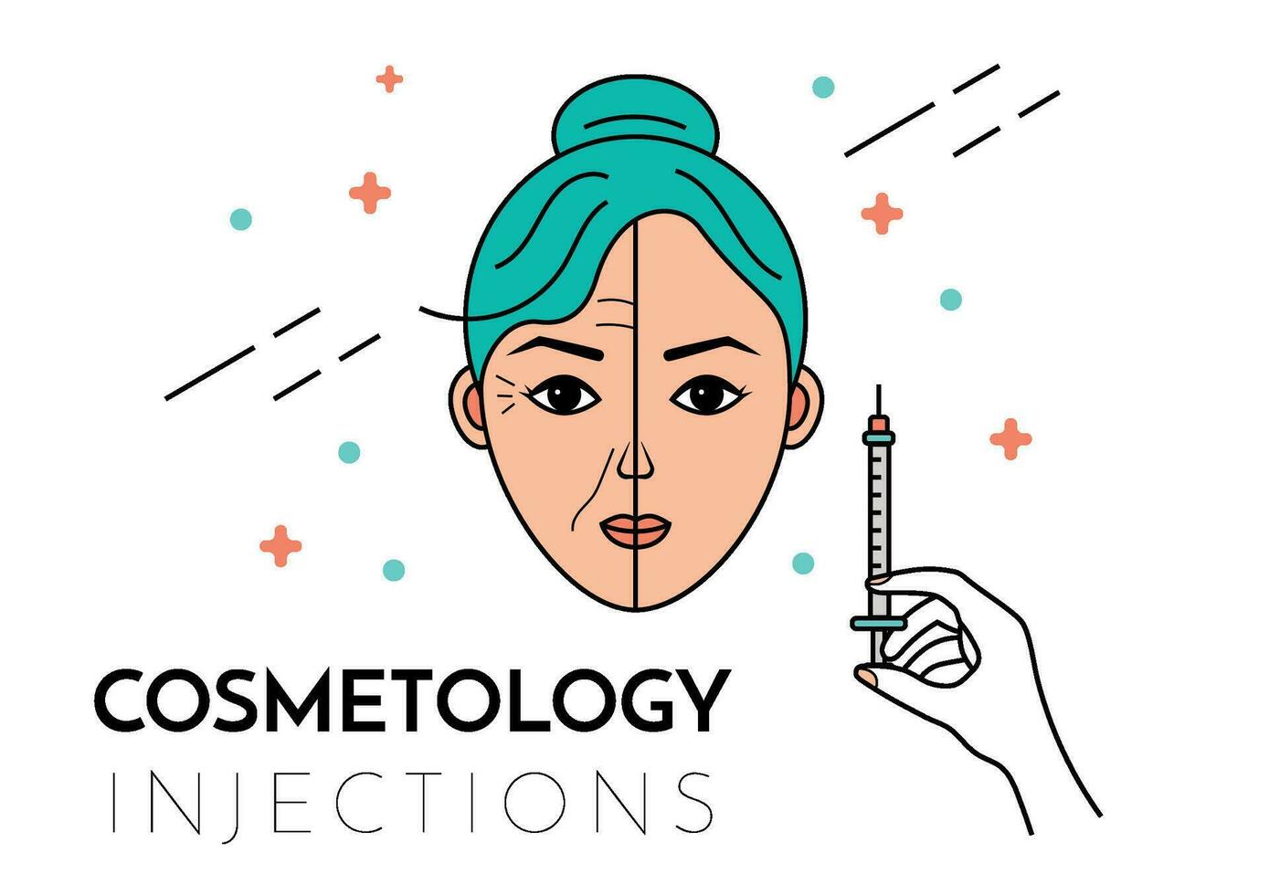 Cosmetology vector illustration